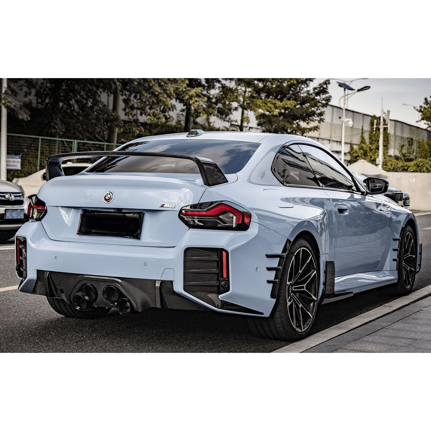 For BMW M2 G87 Coupe 23-24 Carbon Fiber EU Style Rear Trunk GT Spoiler Wing Kazento Carbon Parts Carbon Fiber M2G87-RS-GT-EU-CF