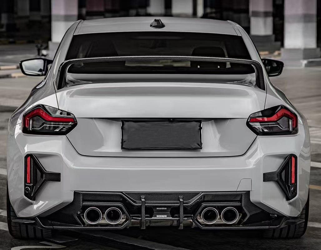 For BMW M2 G87 Coupe 23-24 Carbon Fiber EU Style Rear Trunk GT Spoiler Wing