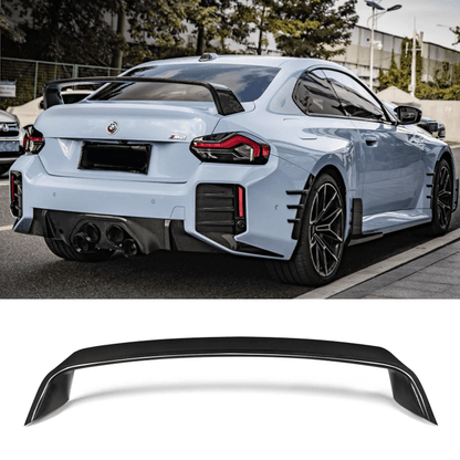 For BMW M2 G87 Coupe 23-24 Dry Carbon Fiber EU Style Rear Trunk GT Spoiler Wing Kazento Carbon Parts Dry Carbon Fiber M2G87-RS-GT-EU-DCF