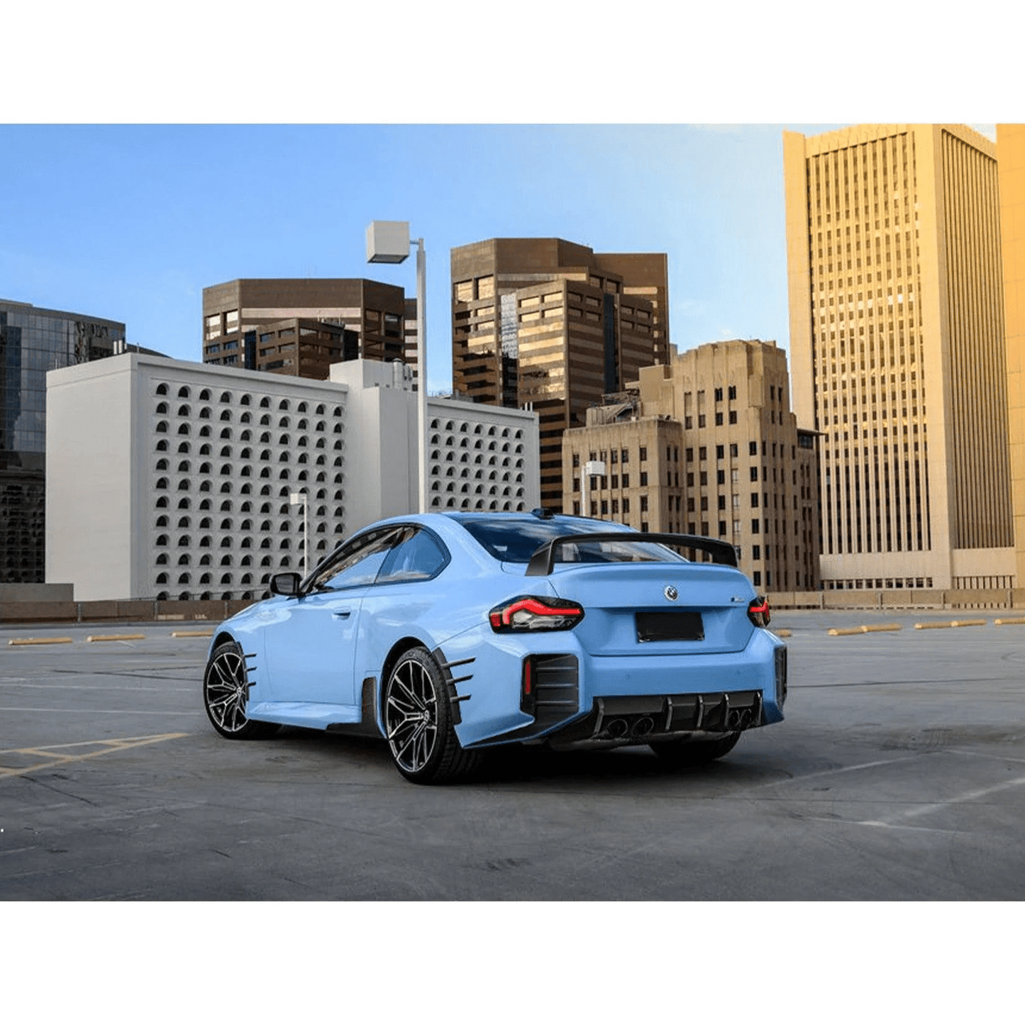 For BMW M2 G87 Coupe 23-24 Dry Carbon Fiber EU Style Rear Trunk GT Spoiler Wing