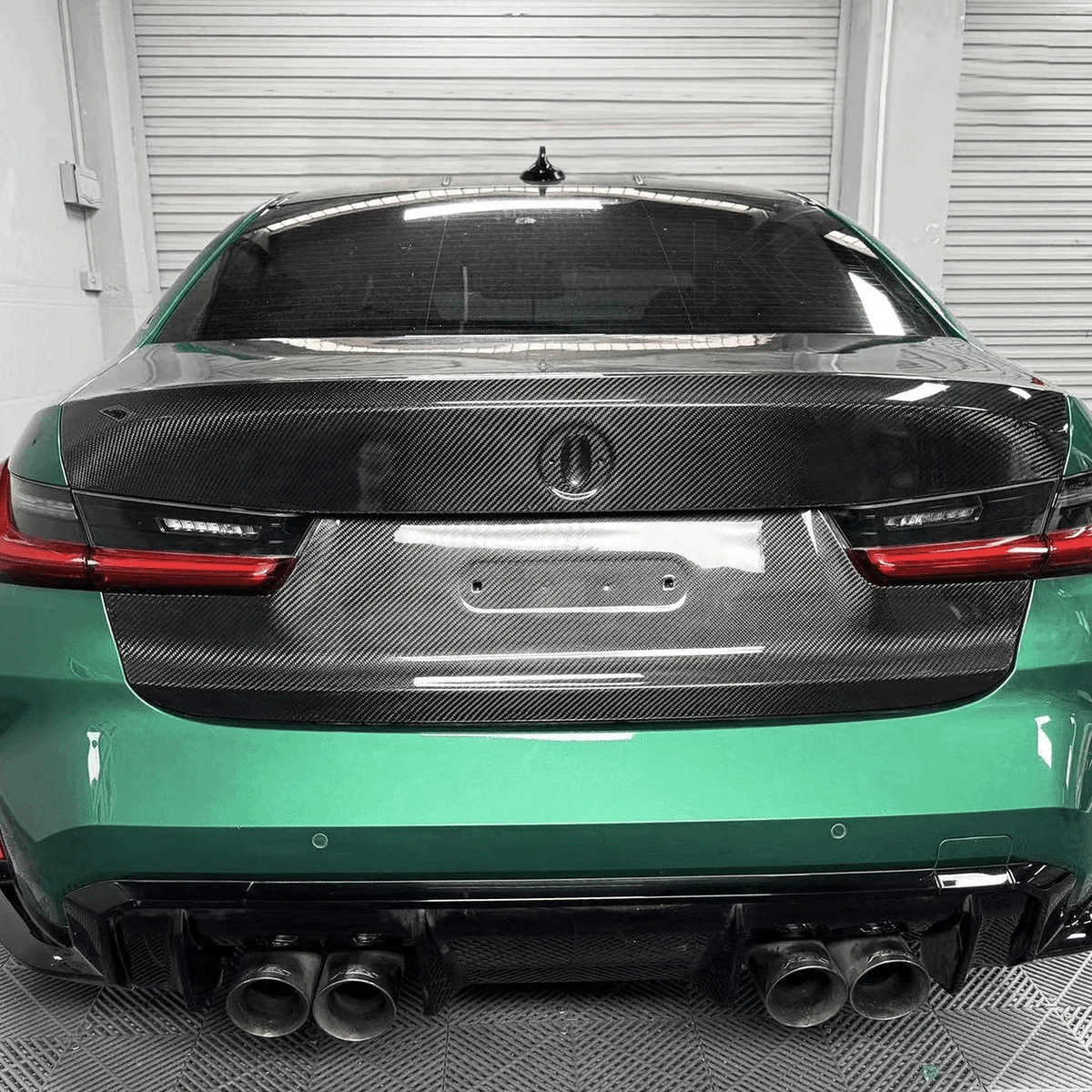 For BMW M3 G20 G80 20-24 4D Sedan Carbon OE Style Rear Bumper Trunk Boot Lid Kazento Carbon Parts Carbon Fiber M3G80-TRUNK-OE-CF