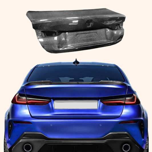 For BMW M3 G20 G80 20-24 4D Sedan Carbon OE Style Rear Bumper Trunk Boot Lid