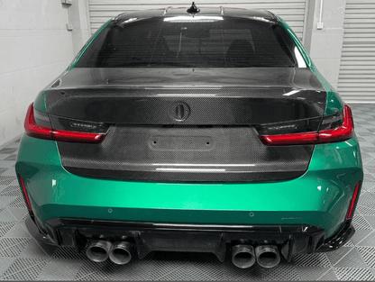 For BMW M3 G20 G80 20-24 4D Sedan Dry Carbon OE Style Rear Bumper Trunk Boot Lid Kazento Carbon Parts Dry Carbon Fiber M3G80-TRUNK-OE-DCF