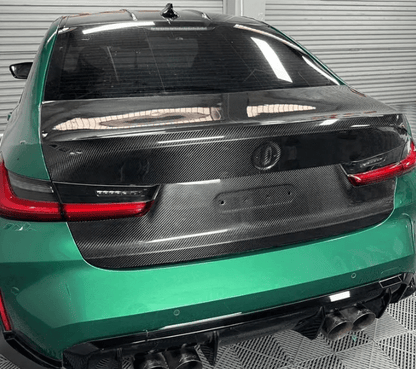 For BMW M3 G20 G80 20-24 4D Sedan Dry Carbon OE Style Rear Bumper Trunk Boot Lid Kazento Carbon Parts Dry Carbon Fiber M3G80-TRUNK-OE-DCF