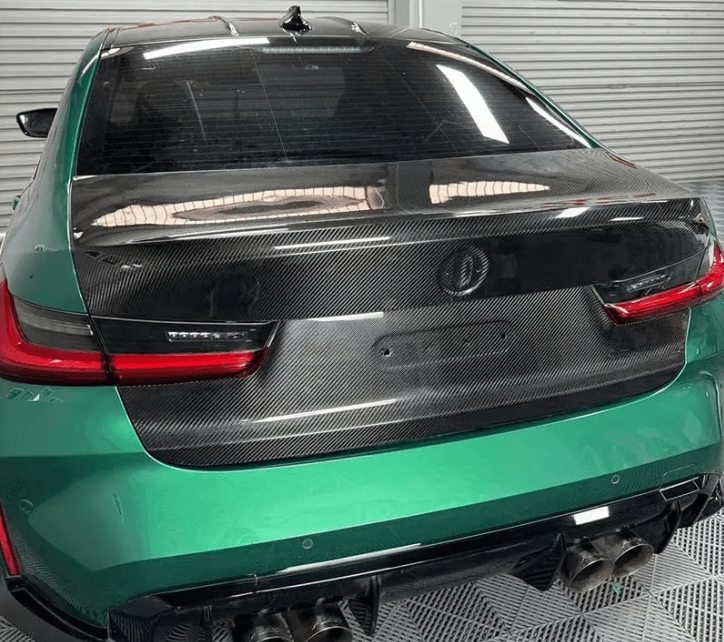 For BMW M3 G20 G80 20-24 4D Sedan Dry Carbon OE Style Rear Bumper Trunk Boot Lid