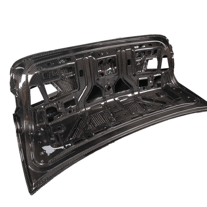 For BMW M3 G20 G80 2020-24 4D Sedan Dry Carbon CS Style Rear Ductail Trunk Boot Lid Kazento Carbon Parts Dry Carbon Fiber M3G80-TRUNK-CS-DCF