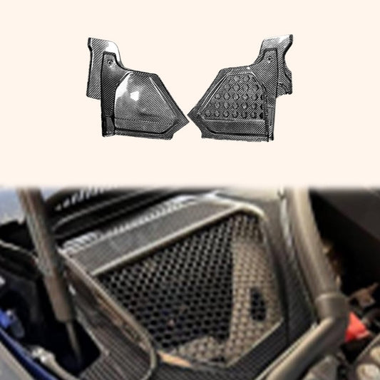For BMW M3 G80 G81 M4 G82 G83 20-24 Dry Carbon OE Engine Splash Shield Cover Kazento Carbon Parts Dry Carbon Fiber M3M4G80-SPLA-OE-DCF