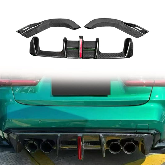 For BMW M3 G80 G81 M4 G82 G83 AE Rear Bumper Diffuser Lip 2020-2024