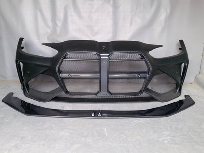 For BMW M3 G80 M4 G82 AD Style Front Bumper With Lip 2020-2024
