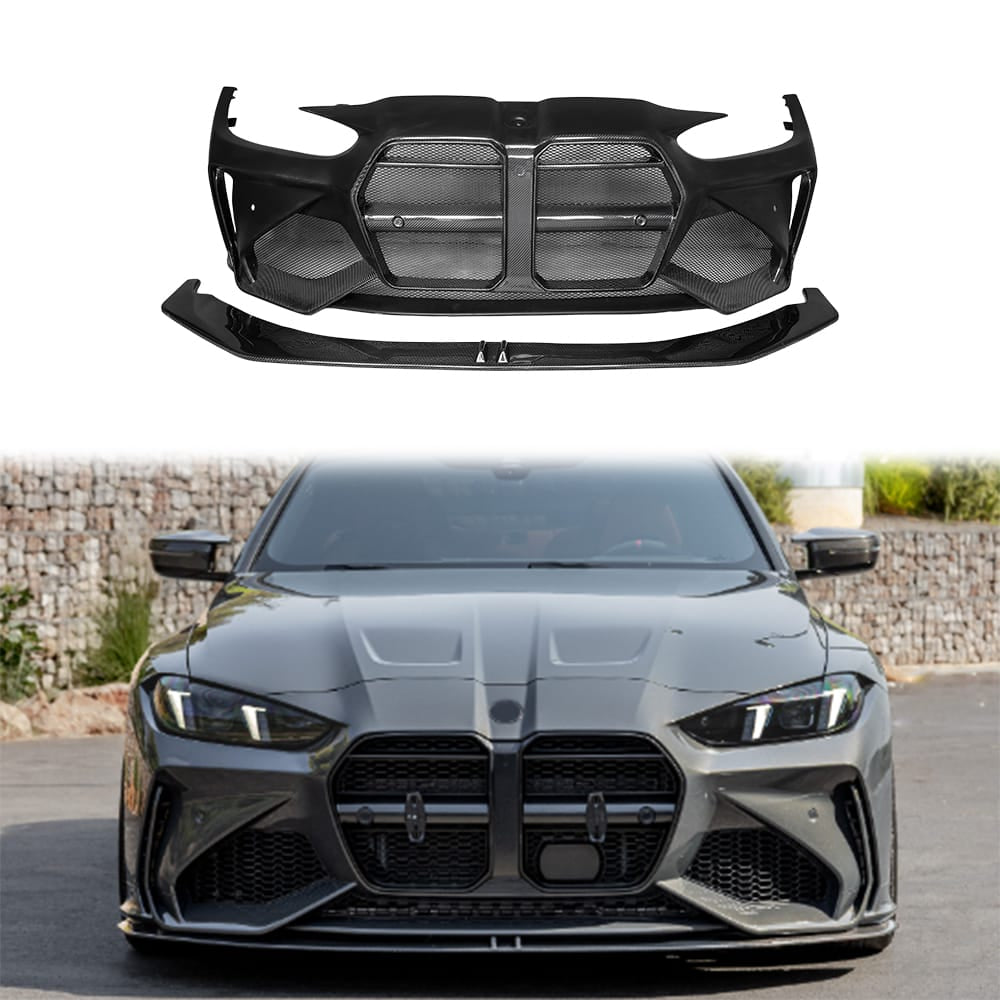 For BMW M3 G80 M4 G82 AD Style Front Bumper With Lip 2020-2024