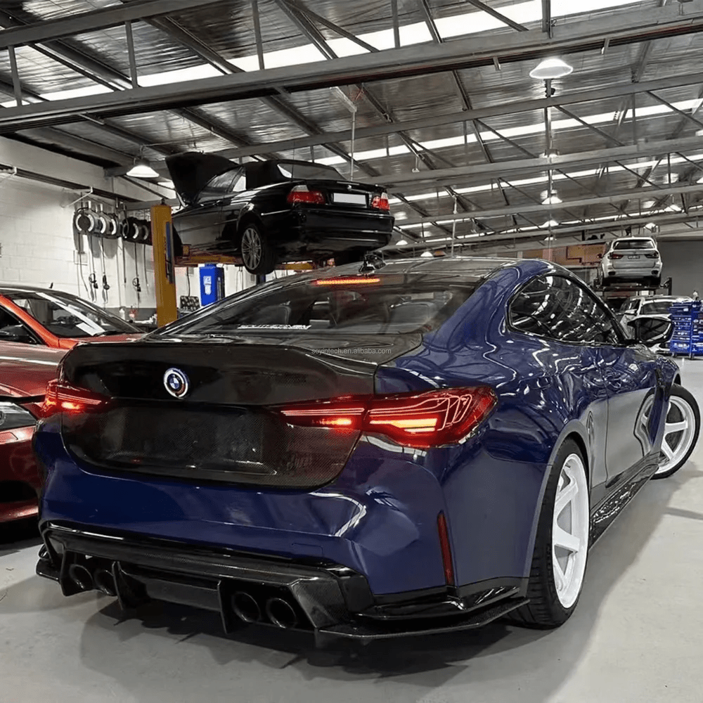 For BMW M4 G82 20-24 2D Coupe Dry Carbon CS Style Rear Ductail Trunk Boot Lid