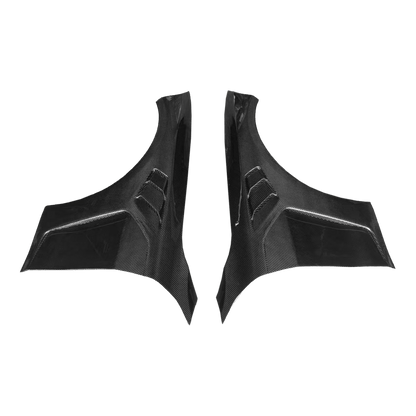 For BMW M4 G82  G80 M3 20-24 Coupe Dry Carbon KZ Style Front Bumper Side Fender Pair Kazento Carbon Parts Dry Carbon Fiber M4G82-FF-KZ-DCF