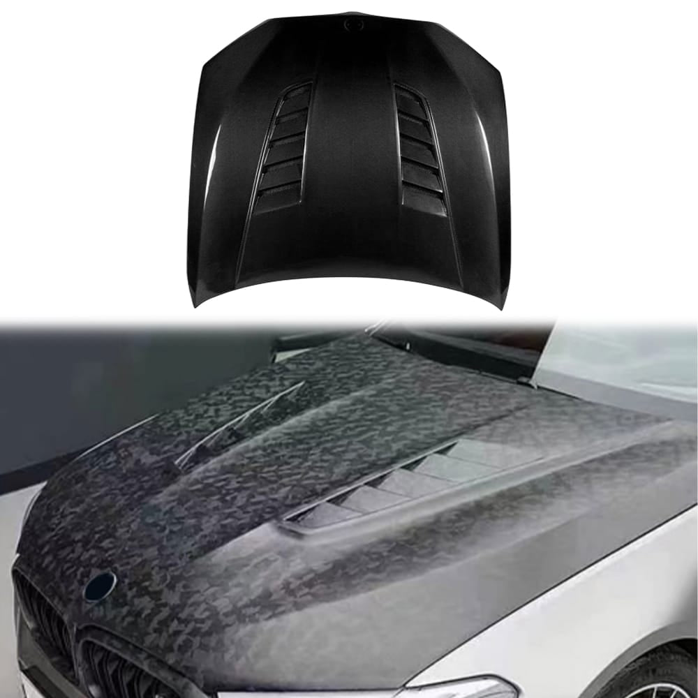 For BMW M5 F90 4 Door LCI MBJ Style Front Vented Hood 2020-2023