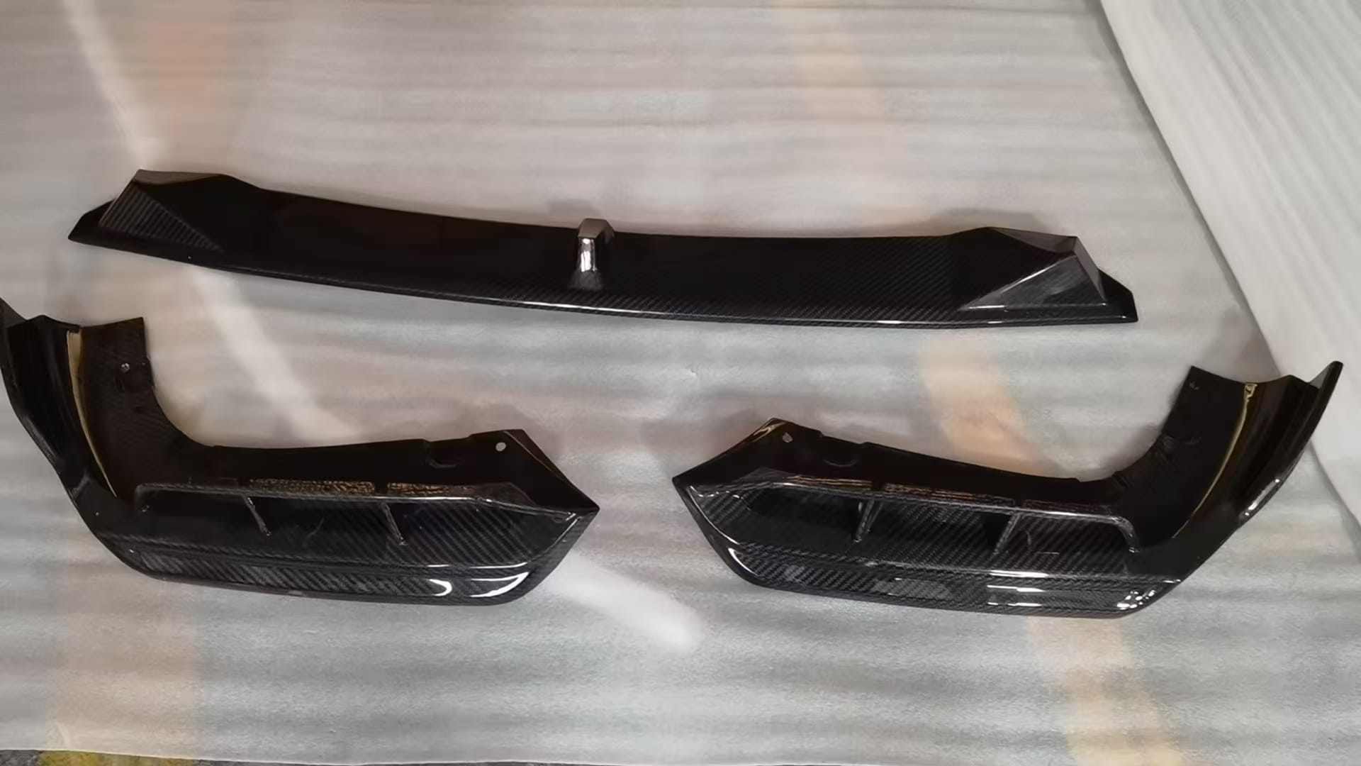 For BMW X5M F95 Dry Carbon Fiber L Style Front Bumper Lip 2019-2026