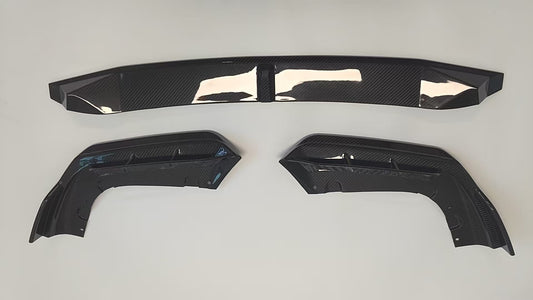 For BMW X5M F95 Dry Carbon Fiber L Style Front Bumper Lip 2019-2026