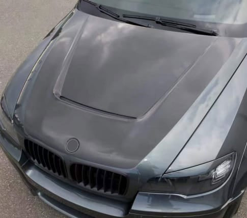 For BMW X6 E71 Prefacelift L Style Front Vented Cooling Hood 2008-2011