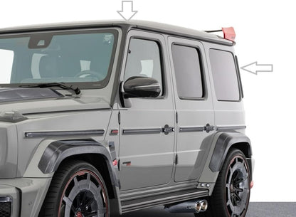 For Brabus G63 G500 G350 A C-Pilla 4pcs Set Dry Carbon Stick On