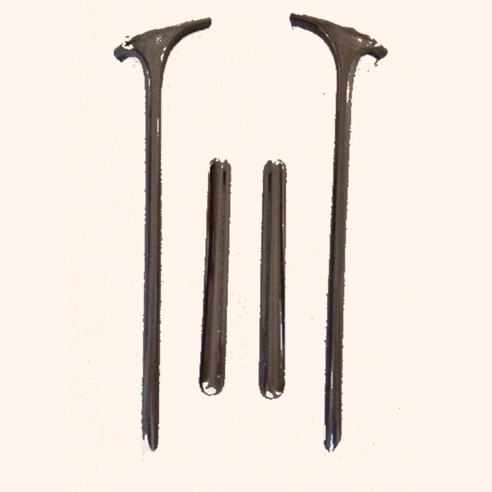 For Brabus G63 G500 G350 A C-Pilla 4pcs Set Dry Carbon Stick On