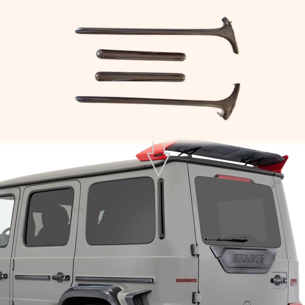 For Brabus G63 G500 G350 A C-Pilla 4pcs Set Dry Carbon Stick On