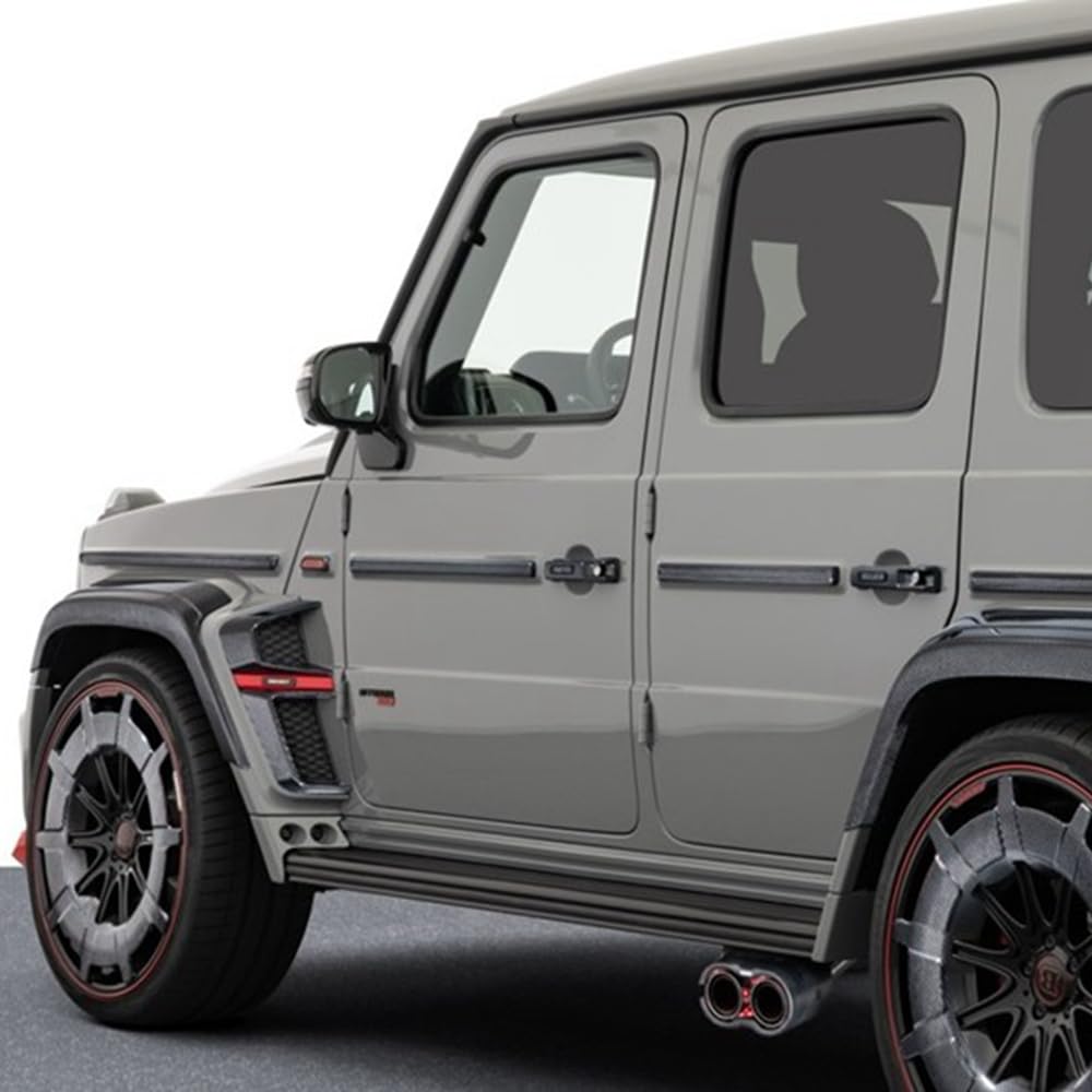 For Brabus G63 G500 G350 Rock-Style G900 Fender Flares 4PCS Dry Carbon Stick On Kazento Carbon Parts 车身侧板 G63-ARCH-G900-DCF
