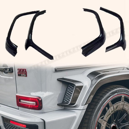 For Brabus G63 G500 G350 Rock-Style G900 Fender Flares 4PCS Dry Carbon Stick On Kazento Carbon Parts 车身侧板 G63-ARCH-G900-DCF