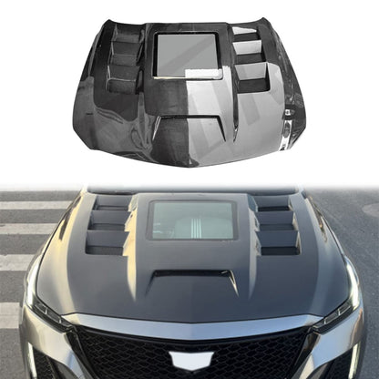 For Caddilac CT5 MBJ2 Style Front Vented Clear Hood 2020-2026