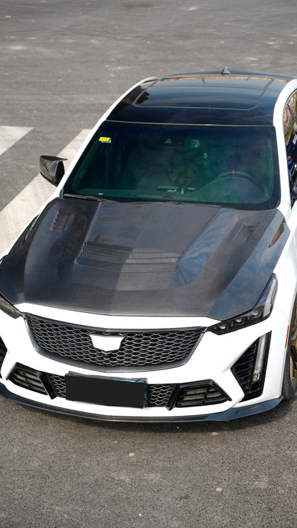 For Caddilac CT5 MN Style Front Vented Hood 2020-2026