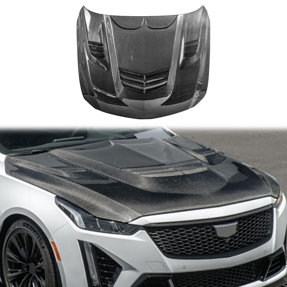 For Caddilac CT5 ROB Style Front Vented Hood 2020-2026