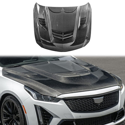 For Caddilac CT5 ROB Style Front Vented Hood 2020-2026