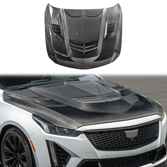 For Caddilac CT5 ROB Style Front Vented Hood 2020-2026