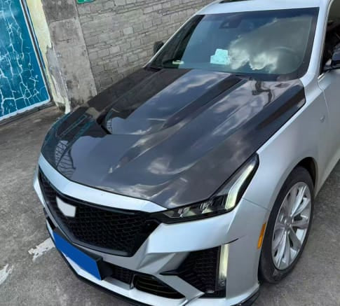 For Caddilac CT5 V2 Style Front Vented Hood 2020-2026