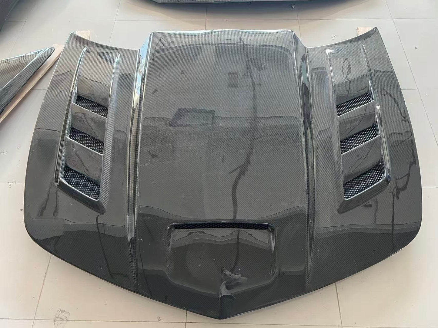 For Chevrolet Camaro V2 Style Front Vented Hood 2010-2015