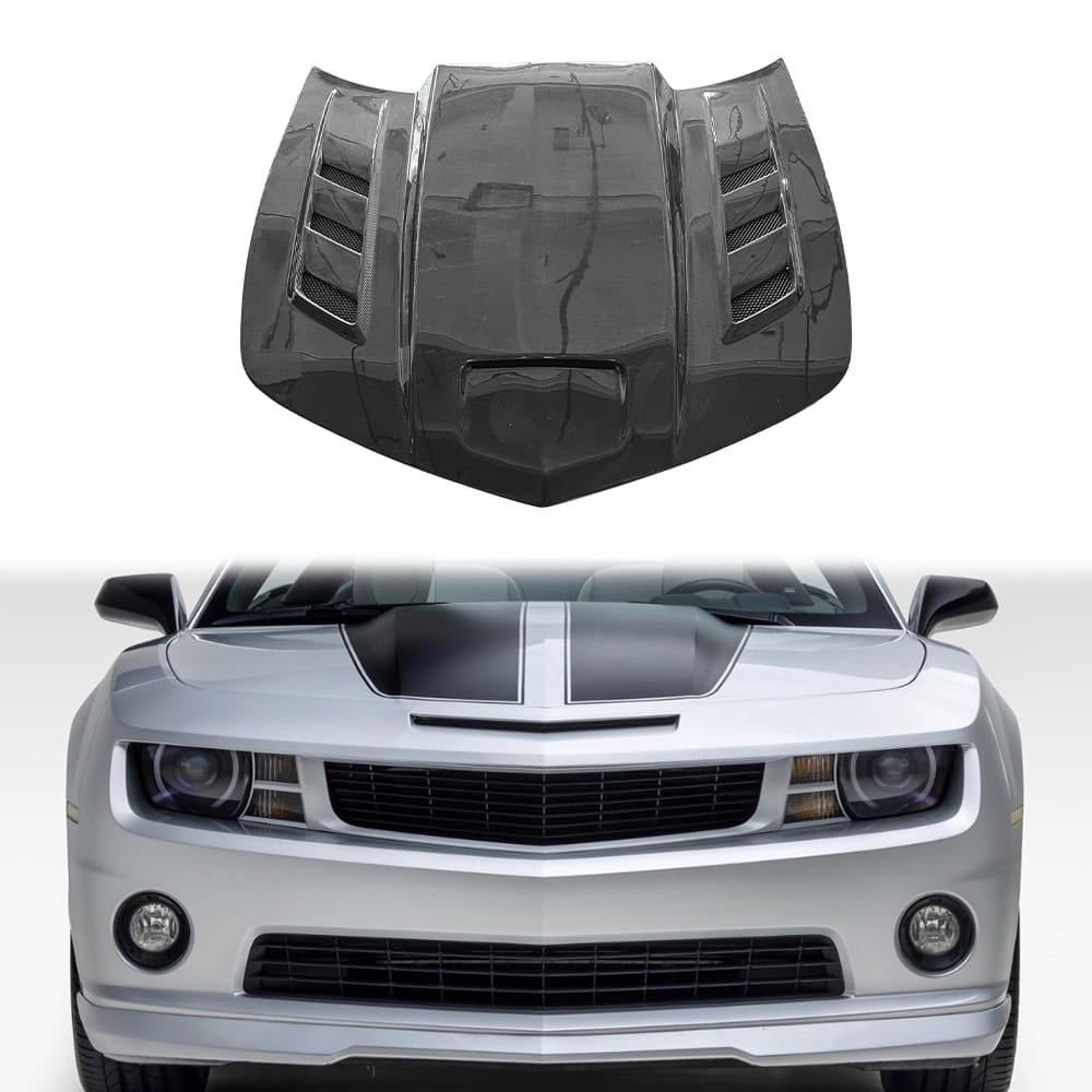 For Chevrolet Camaro V2 Style Front Vented Hood 2010-2015