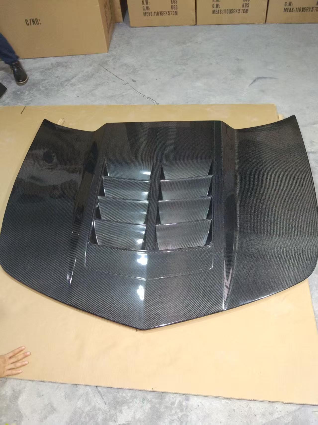 For Chevrolet Camaro WD Style Front Vented Cooling Hood 2010-2015