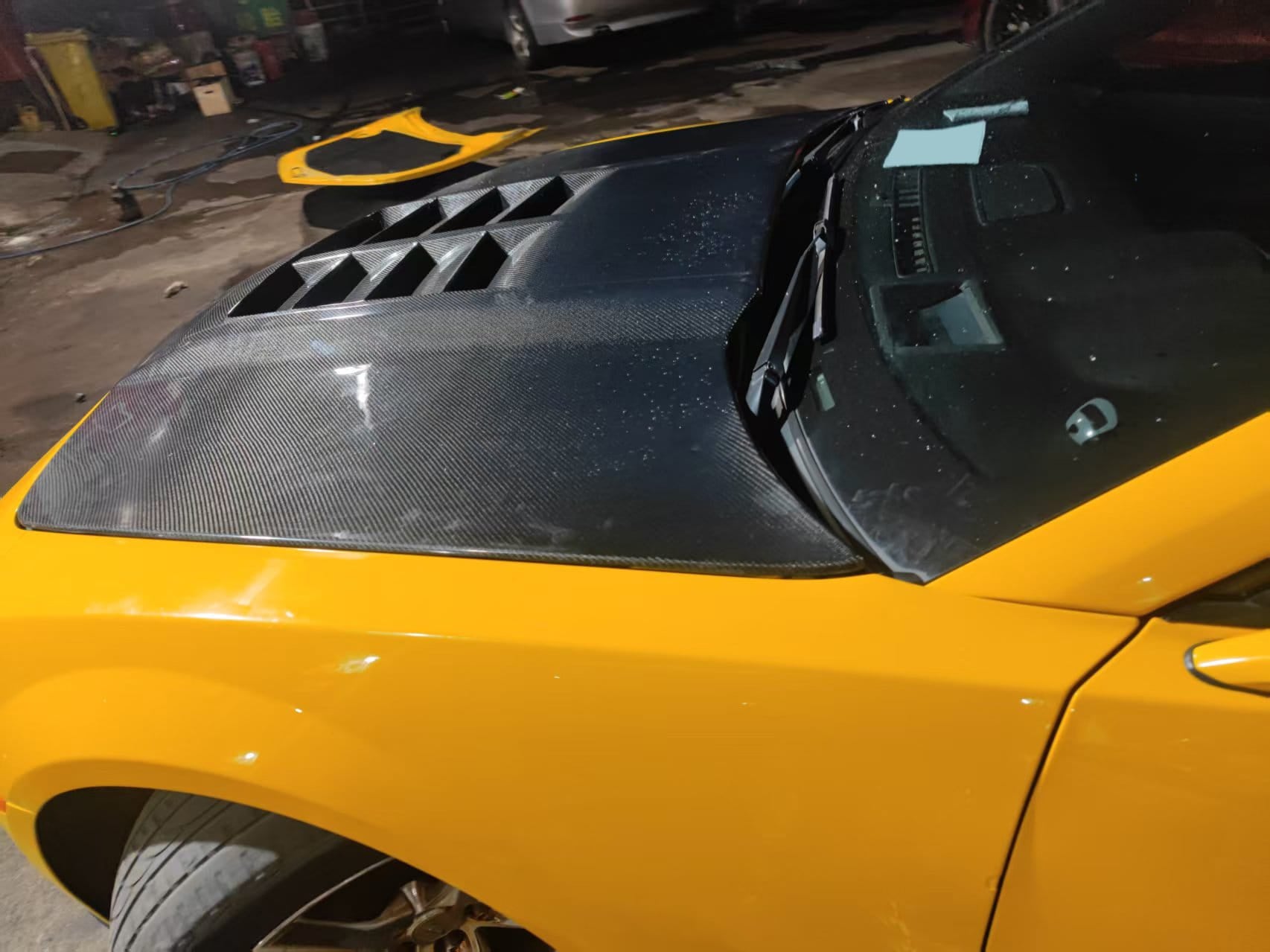 For Chevrolet Camaro WD Style Front Vented Cooling Hood 2010-2015