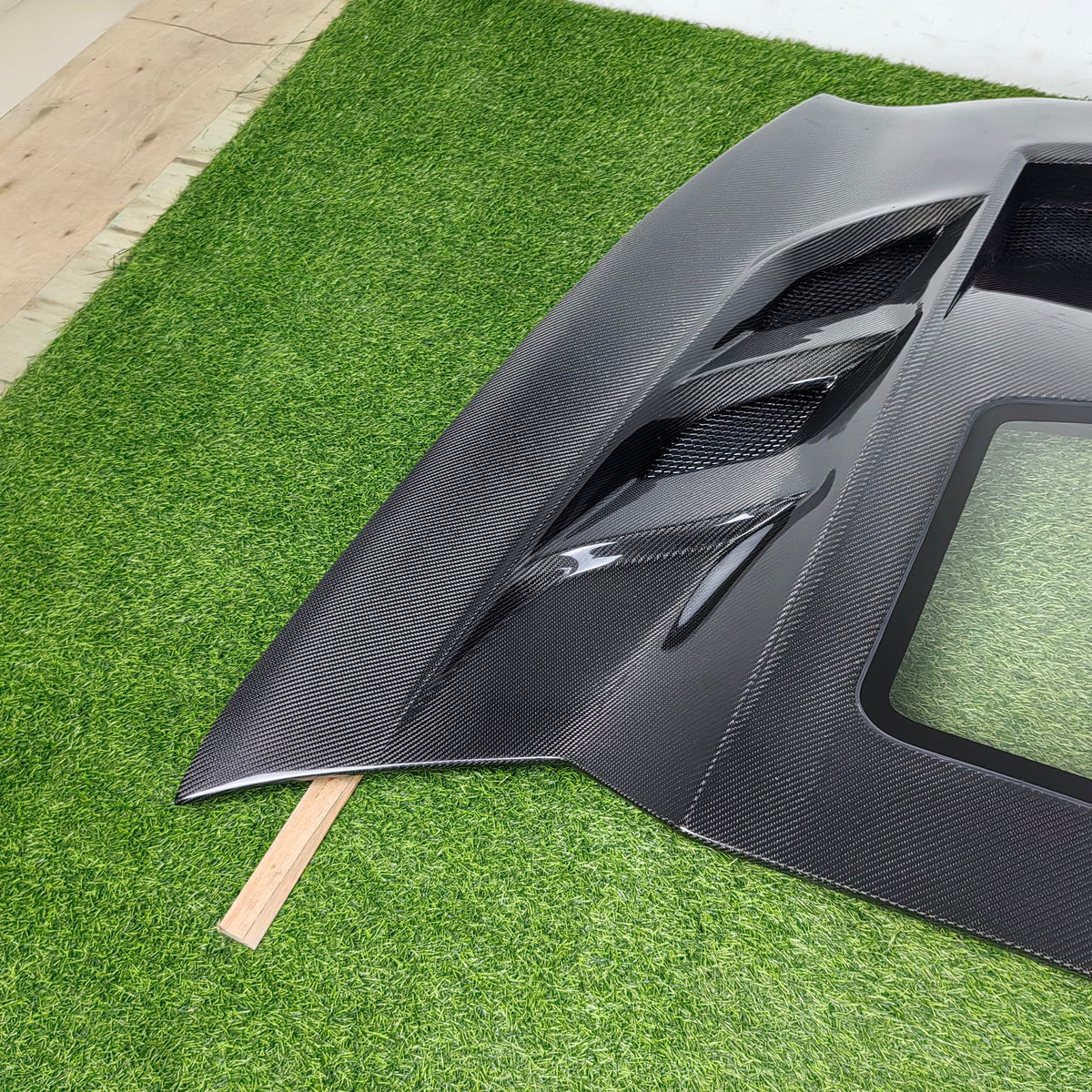 For Chevrolet Corvette C7 AMB Style Front Vented Clear Hood 2014-2019