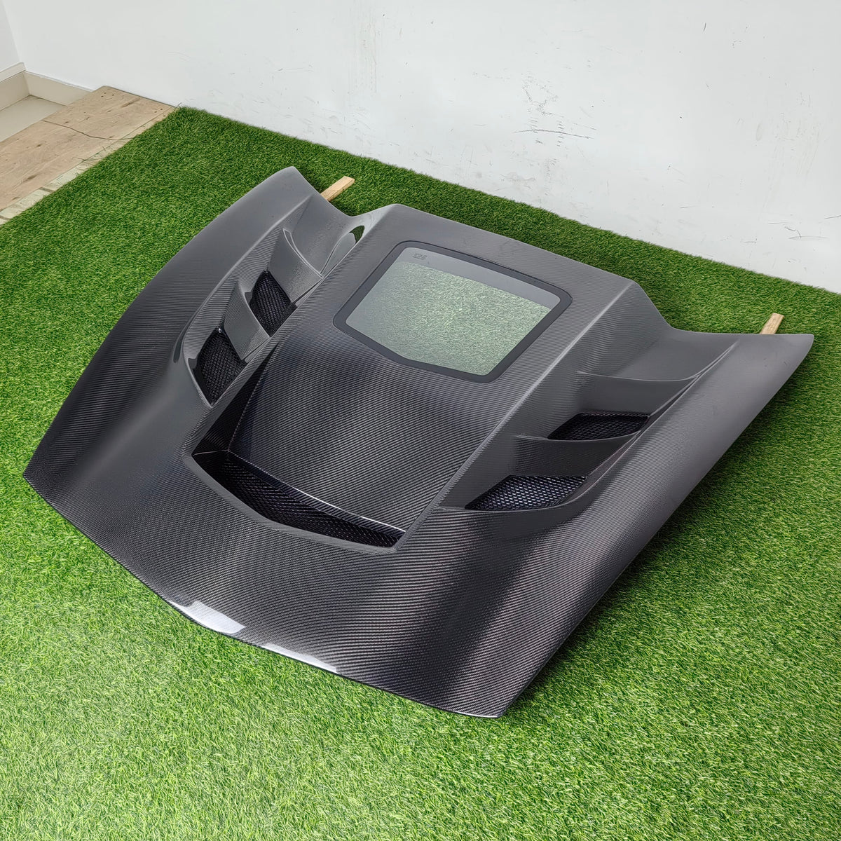 For Chevrolet Corvette C7 AMB Style Front Vented Clear Hood 2014-2019