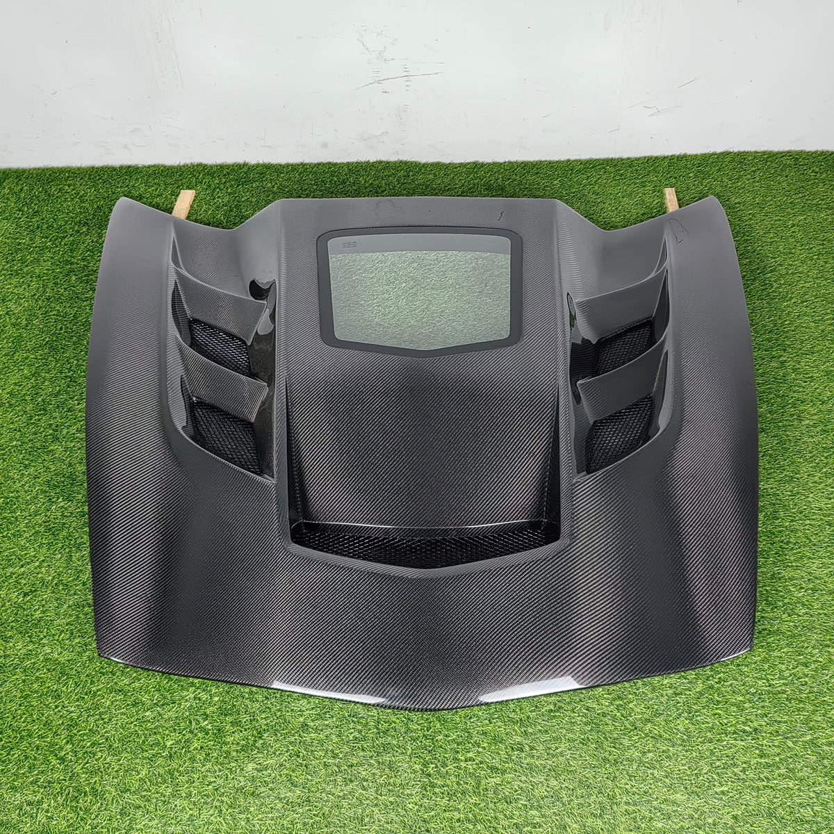 For Chevrolet Corvette C7 AMB Style Front Vented Clear Hood 2014-2019