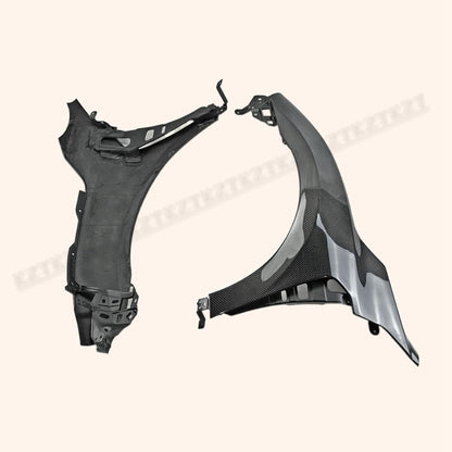 For Civic Fk7 Fk8 Epa For Honda Front Wider Fender (+10Mm) Carbon Fiber Kazento Carbon Parts 车身侧板 FK8-FF-EPA-CF