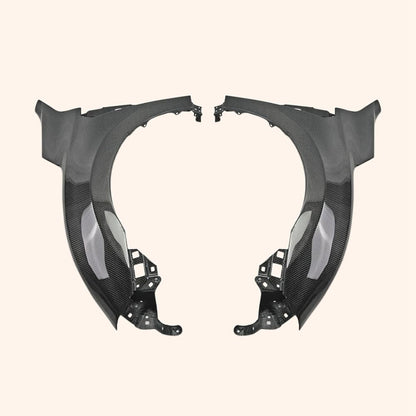 For Civic Fk7 Fk8 Epa For Honda Front Wider Fender (+10Mm) Carbon Fiber Kazento Carbon Parts 车身侧板 FK8-FF-EPA-CF