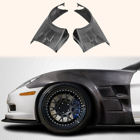 For Corvette C6 KZ Style Front Vented Fender 2006-2013