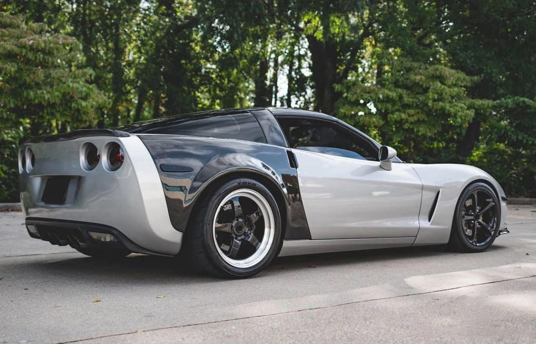 For Corvette C6 KZ Style Rear Fender 2006-2013