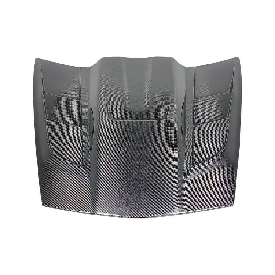 For Corvette C6 KZC Style Front Vented Cooling Hood Bonnet 2006-2013