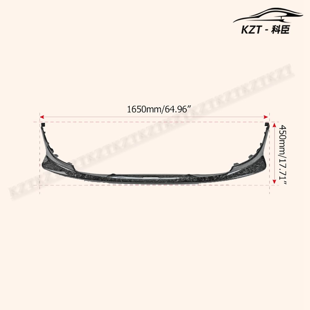 For F56 Mini Cooper S Dag Style Front Bumper Lip (Jcw Front Bumper Only) Chin Splitter Spoiler Carbon Fiber Forged Looks Body Kits Kazento Carbon Parts 车身侧板 F56-FL-DAG-FCF