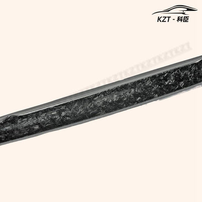 For F56 Mini Cooper S Dag Style Front Bumper Lip (Jcw Front Bumper Only) Chin Splitter Spoiler Carbon Fiber Forged Looks Body Kits Kazento Carbon Parts 车身侧板 F56-FL-DAG-FCF