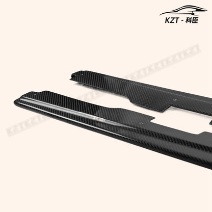For F56 Mini Cooper S Dag Style Ver 2.1 Side Skirt Under Board Rocker Panels Side Part Carbon Fiber Body Kit Replacement