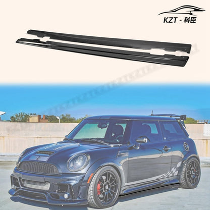 For F56 Mini Cooper S Dag Style Ver 2.1 Side Skirt Under Board Rocker Panels Side Part Carbon Fiber Body Kit Replacement