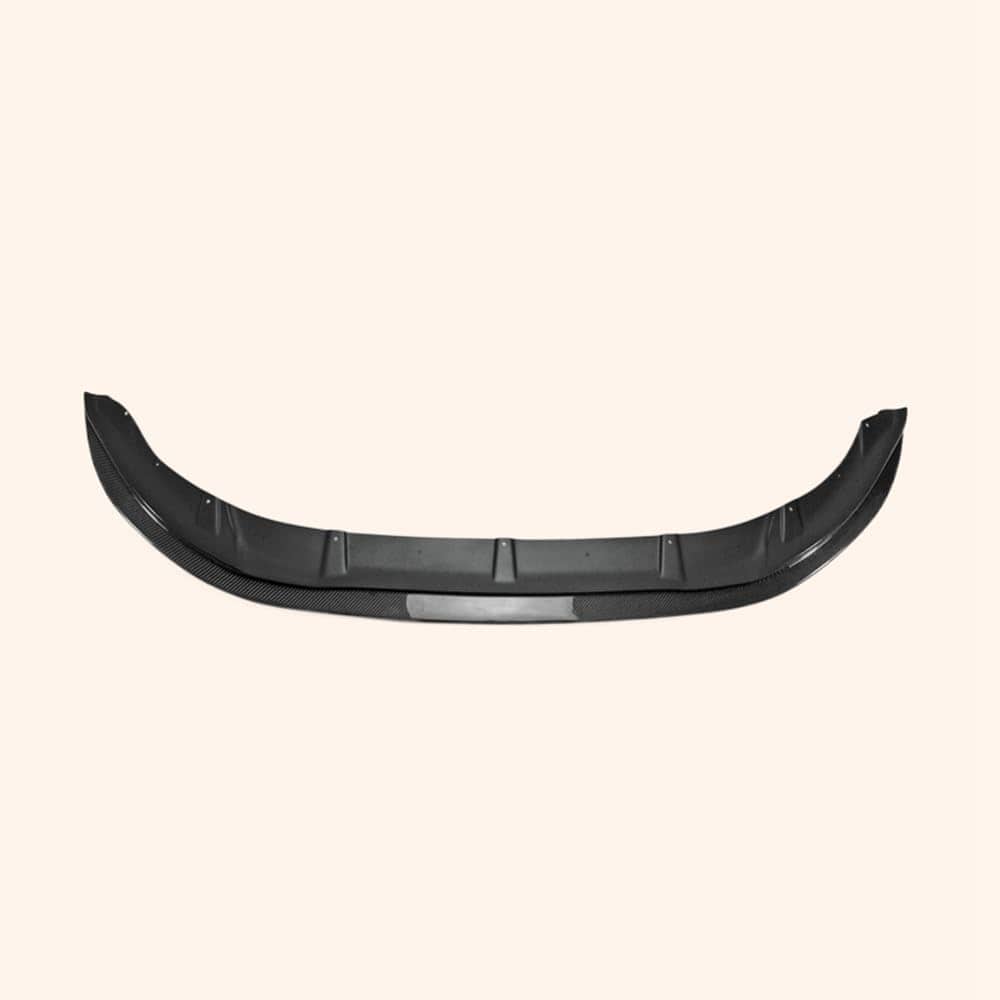 For F56 Mini Cooper S Mon Style Front Bumper Lip (S Only) Chin Splitter Spoiler Carbon Fiber Body Kits Kazento Carbon Parts 车身侧板 F56-FL-MON-S-CF