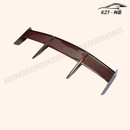 For F56 Mini Cooper S Rk Style Rear Spoiler (S Only) Carbon Fiber (Red Color) Car Body Parts Kits Kazento Carbon Parts 车身侧板 F56-RS-RK-S-RCF2