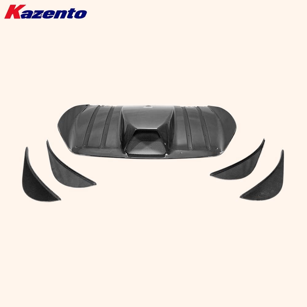 For Ferrari 430 Scuderia Style Rear Bumper Under Diffuser Carbon Fiber Kazento Carbon Parts 车身侧板 F430-DIF-SCU-CF
